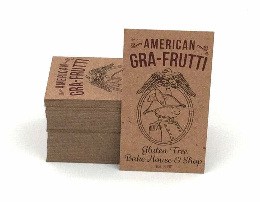 Be Environmentally Friendly with 100% Recycled Brown Kraft Cards