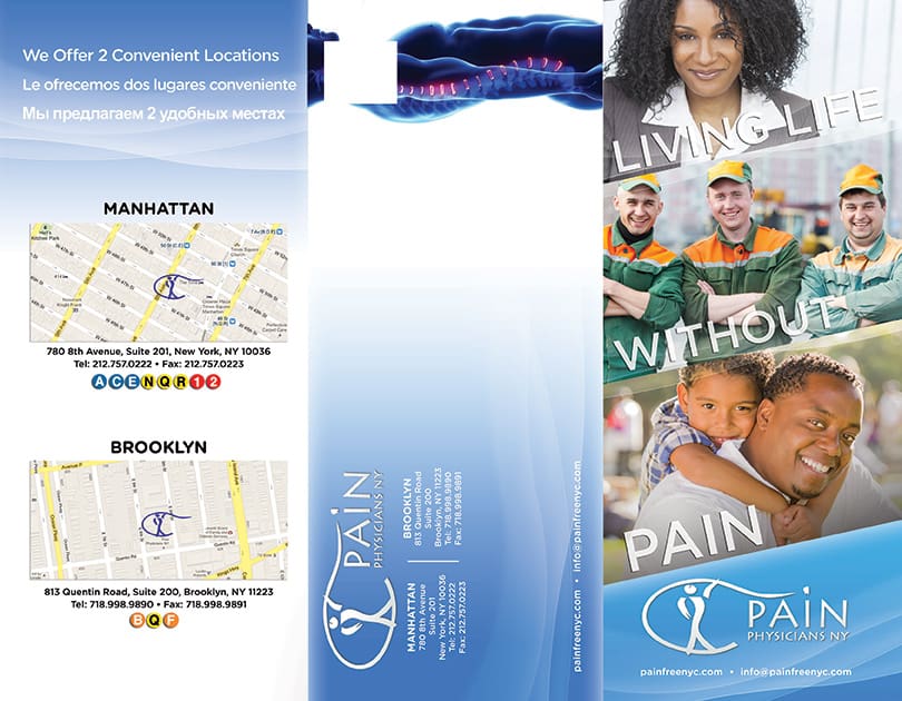 Brochure Pain NY Mailer
