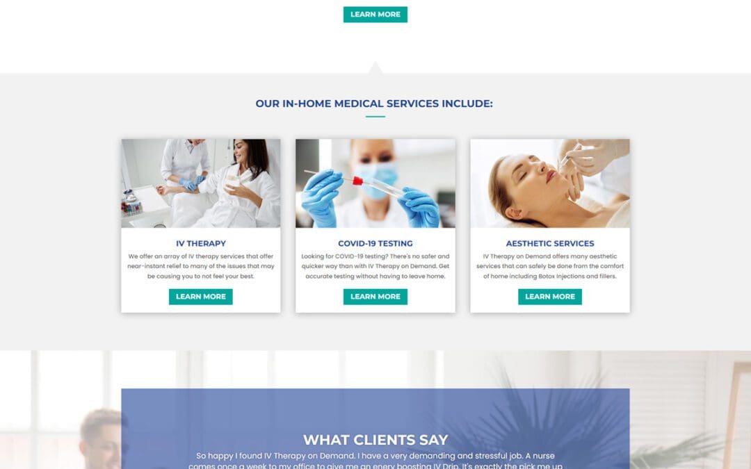 IV Therapy Website