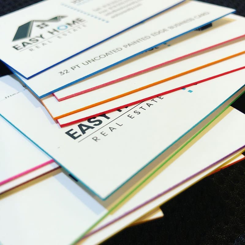 Colored Edge Business Cards