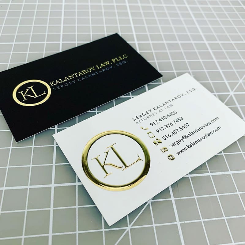 Raised Foil Business Card