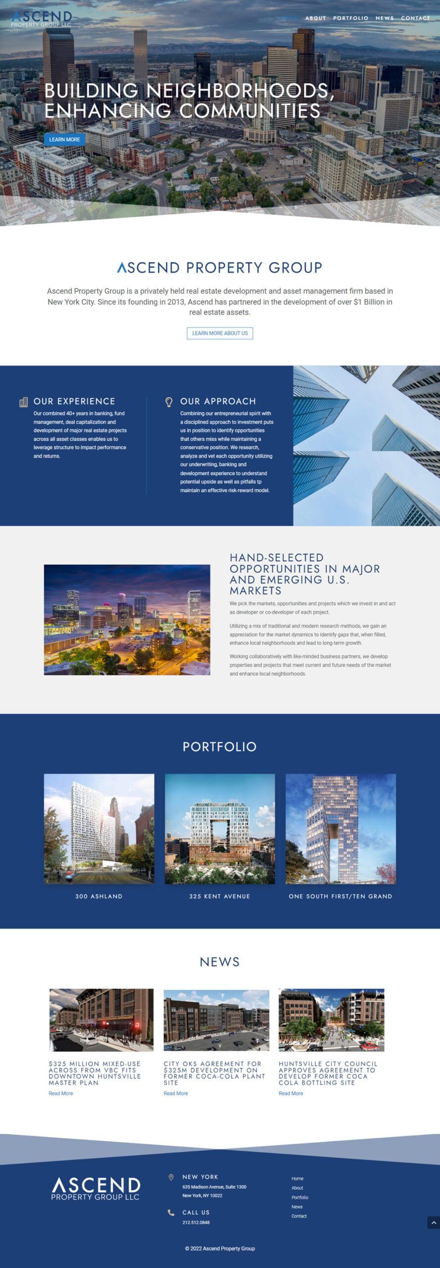 Commercial Real Estate Development Website
