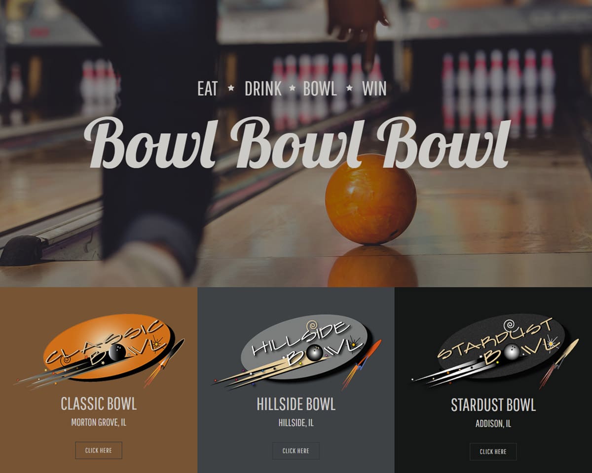 website design Bowl Bowl Bowl