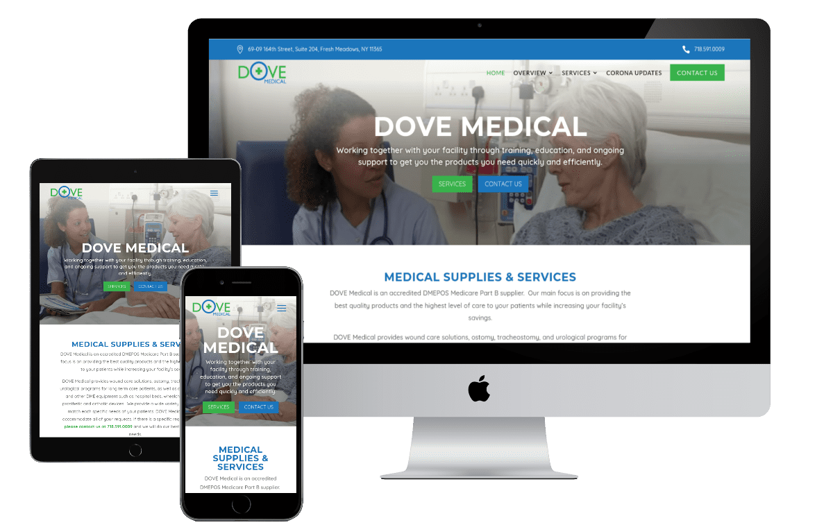 website design Dove Medical