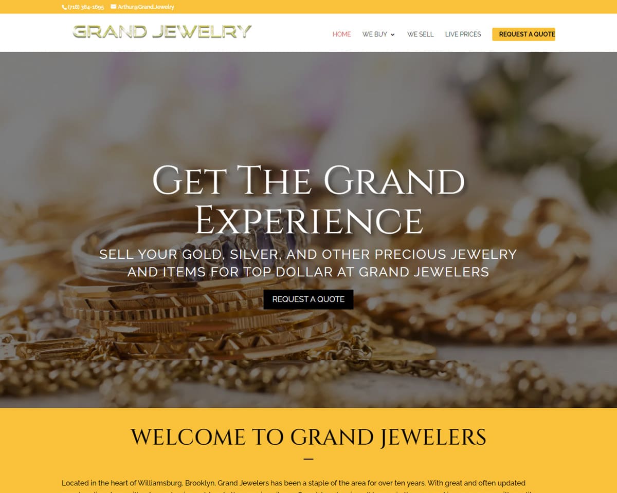 website design Grand Jewelry