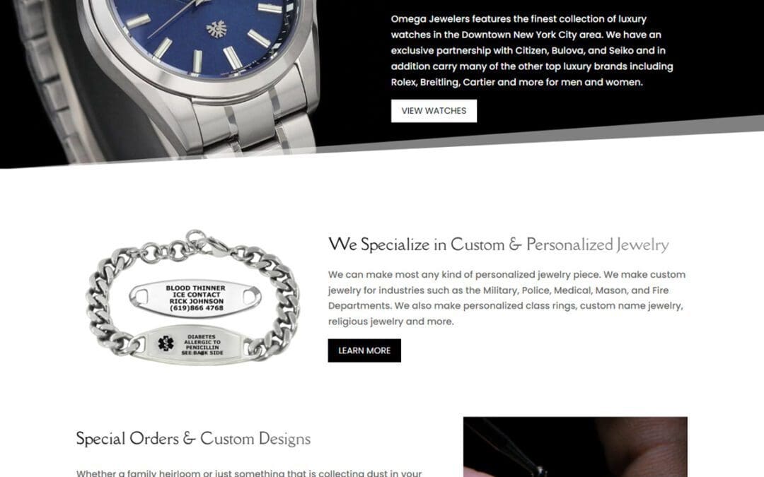 Fine Jewelry Website