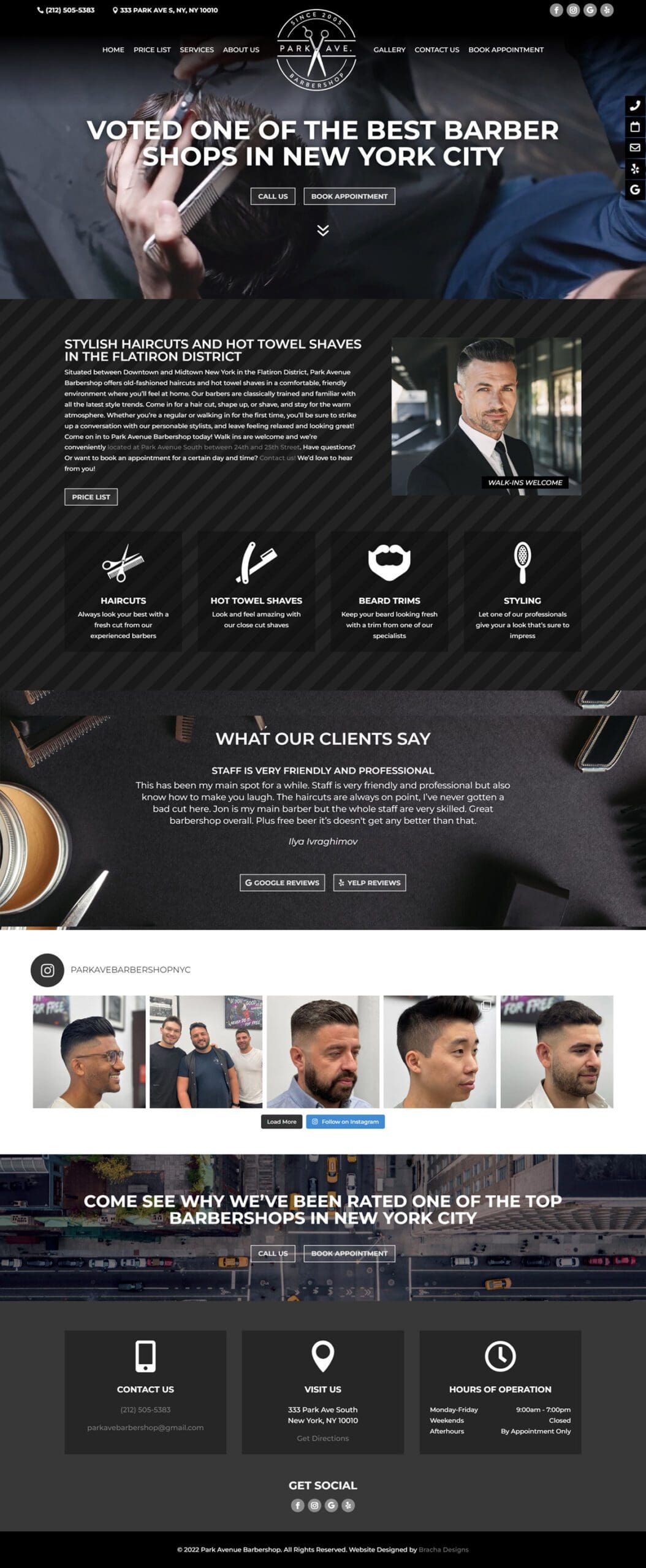 New York City Barbershop Website