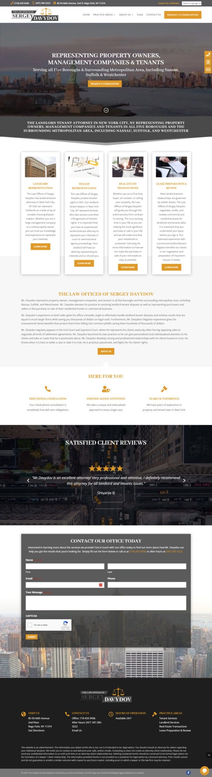 Property Owner & Tenant Attorney Website