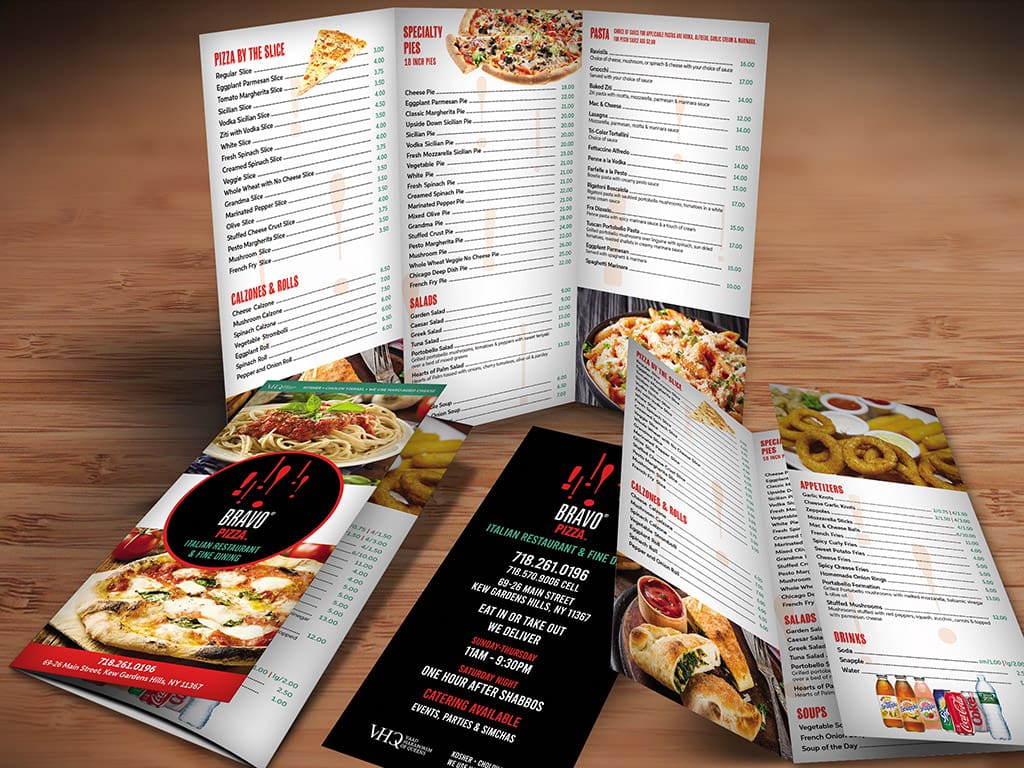 Pizza Takeout Menu Design