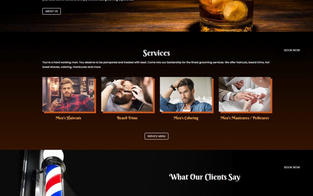 Luxury Men’s Grooming Website
