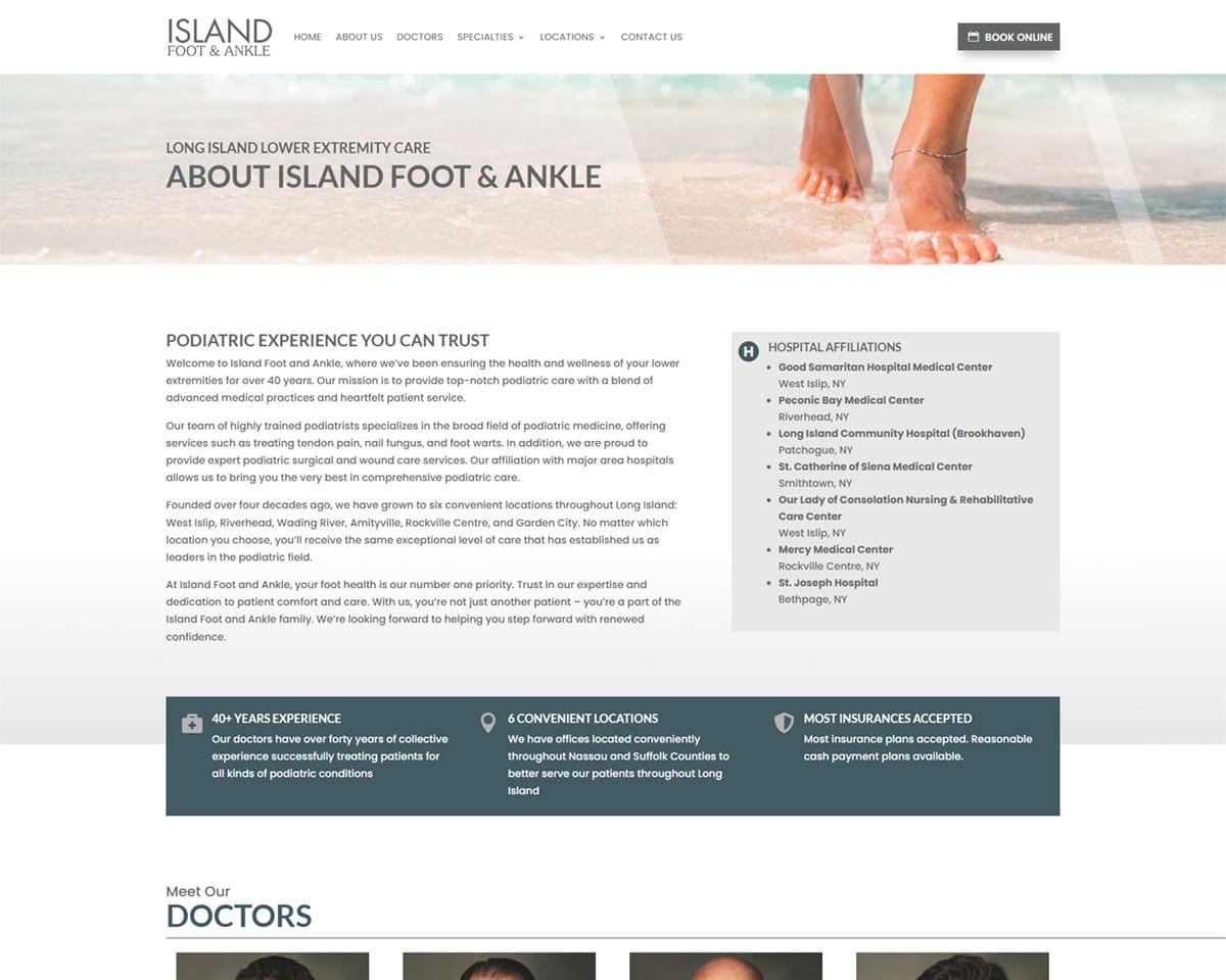 Website Design Island Foot Ankle 4