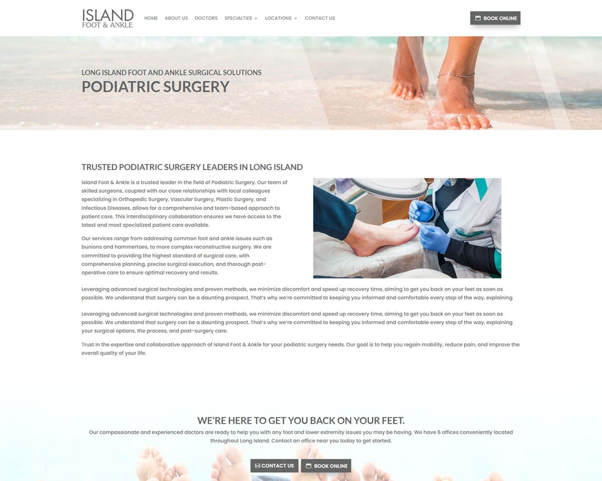 Website Design Island Foot Ankle 5