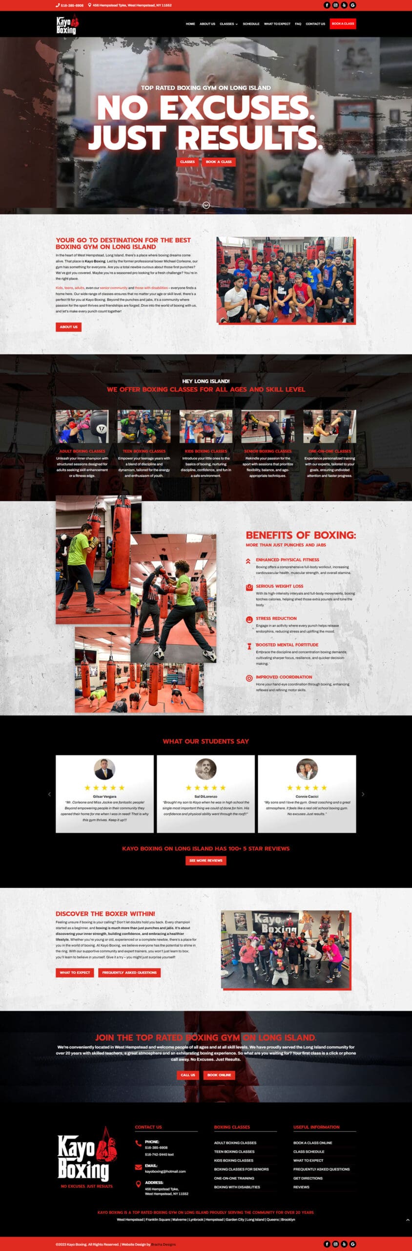Boxing Gym Website