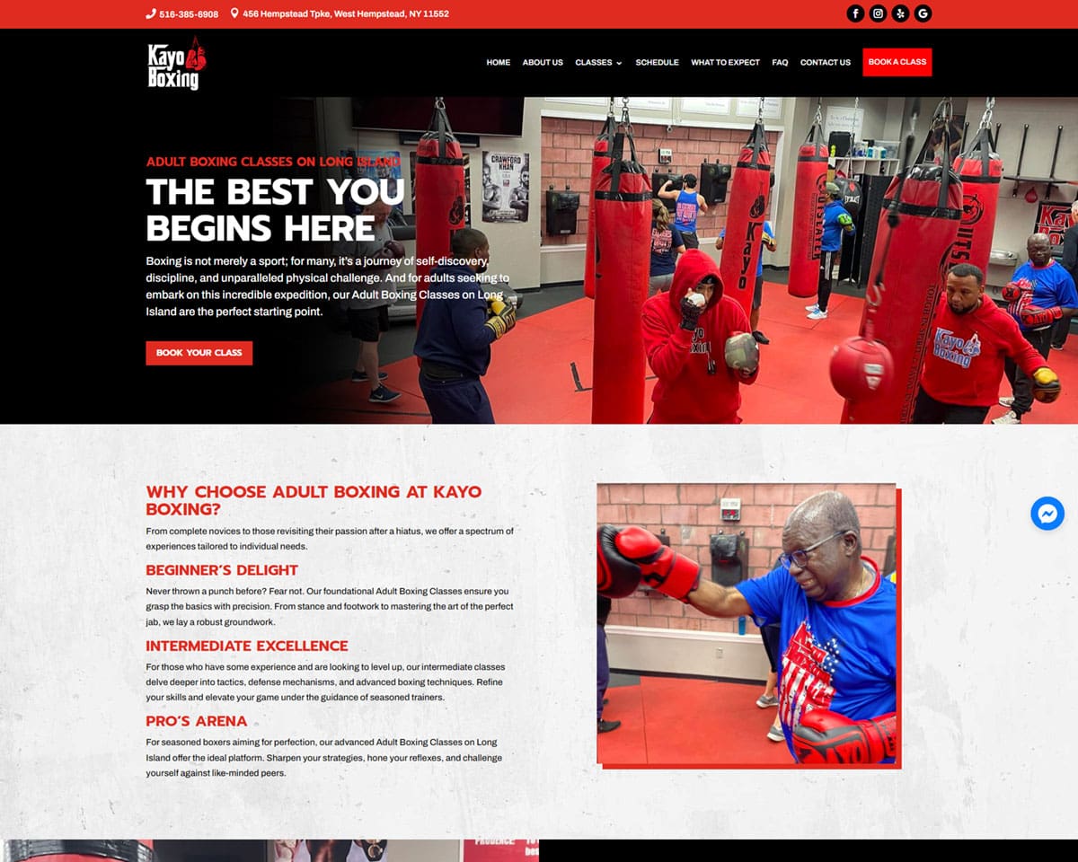 Website Design Kayo Boxing 4