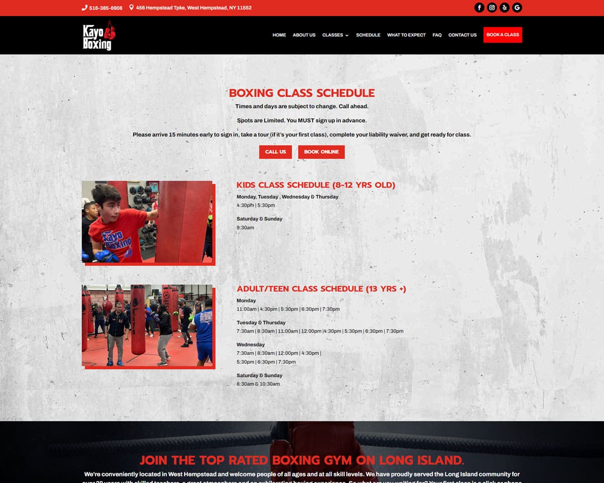 Website Design Kayo Boxing 5