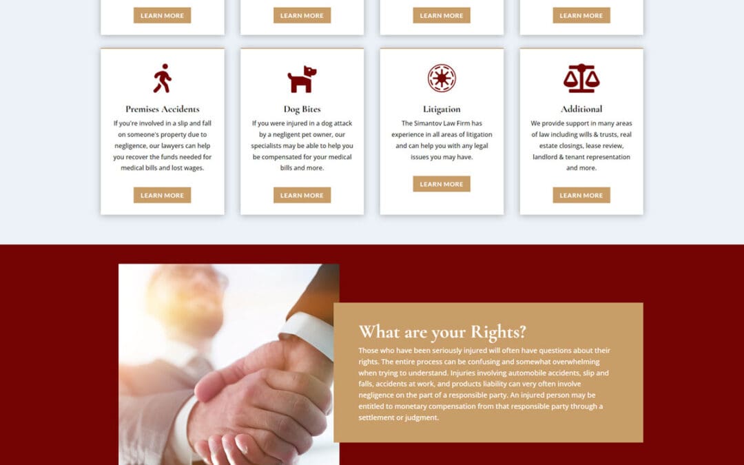 Personal Injury Law Firm Website