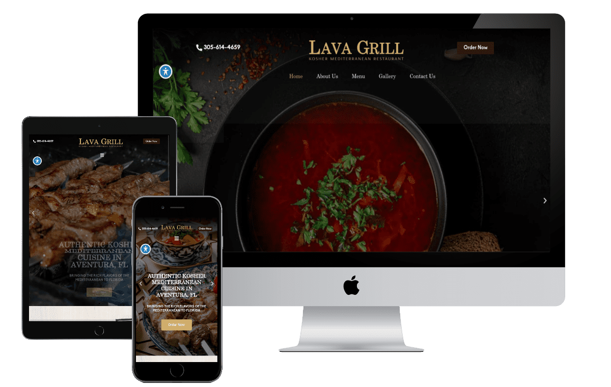Website Design Lava Grill 1