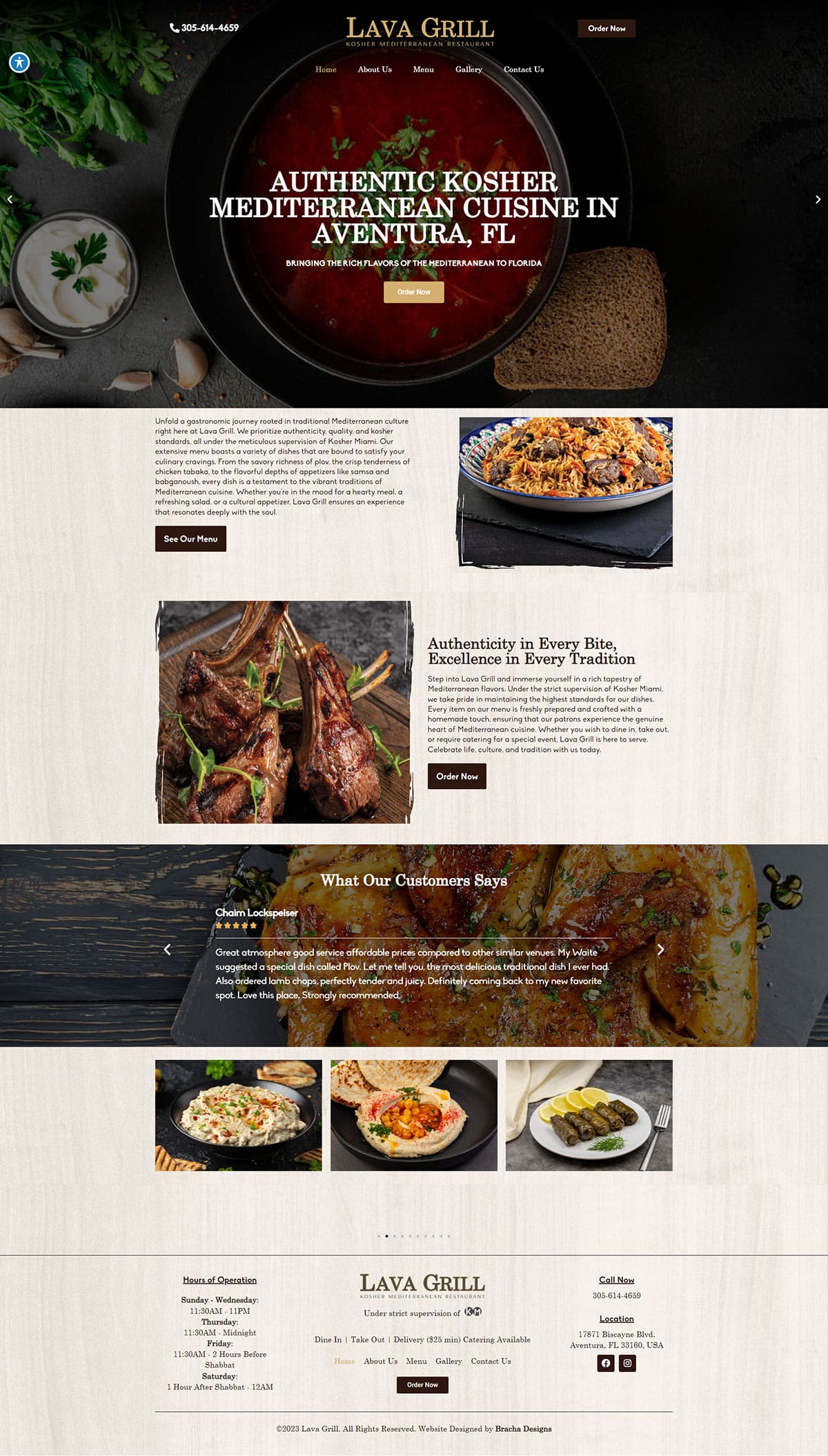 Mediterranean Restaurant Website