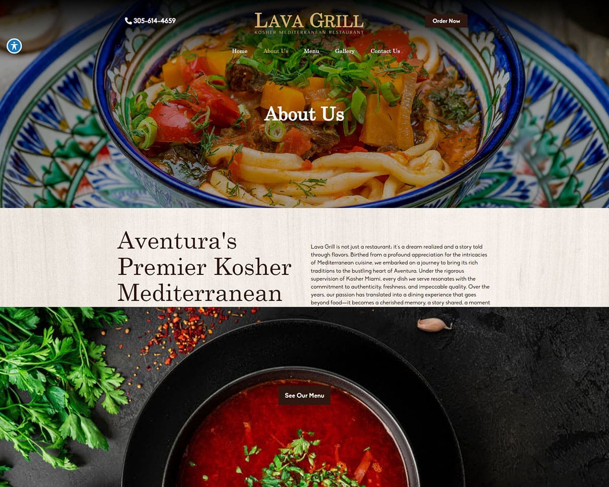 Website Design Lava Grill 5