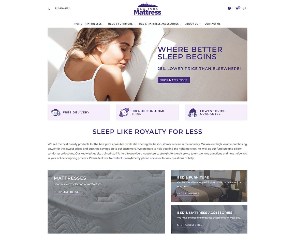 Website Design Ny Mattress 3