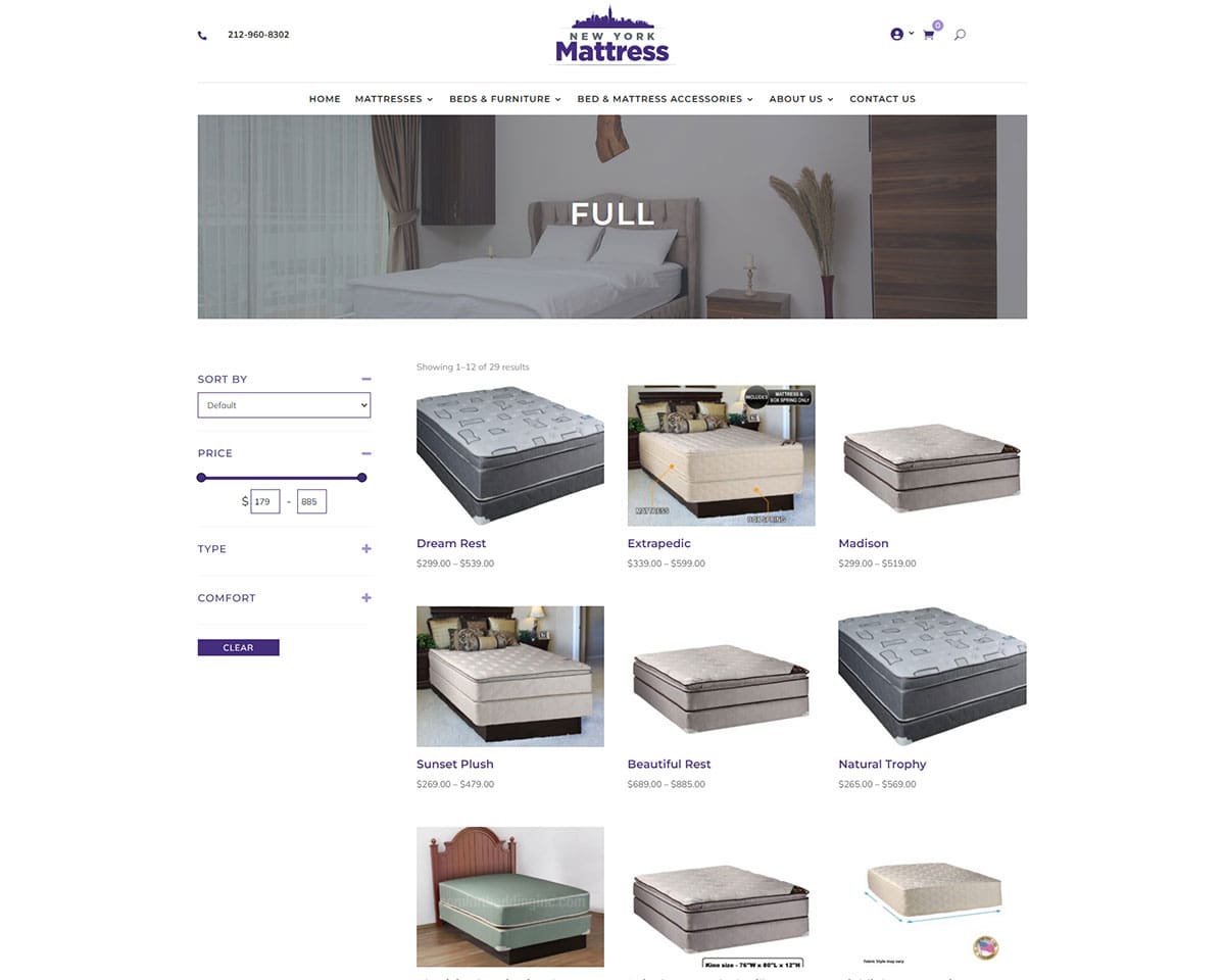 Website Design Ny Mattress 4