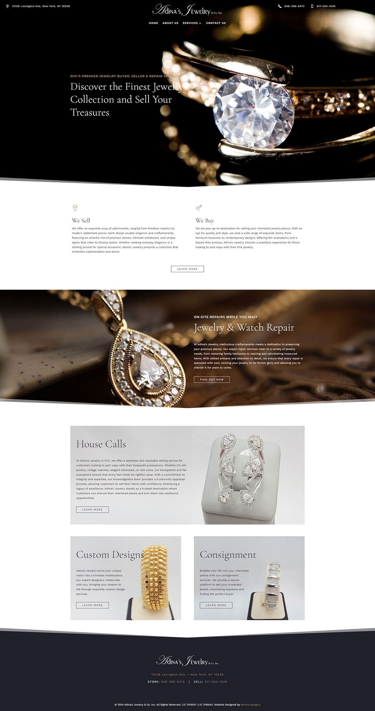 NYC Fine Jewelry Website
