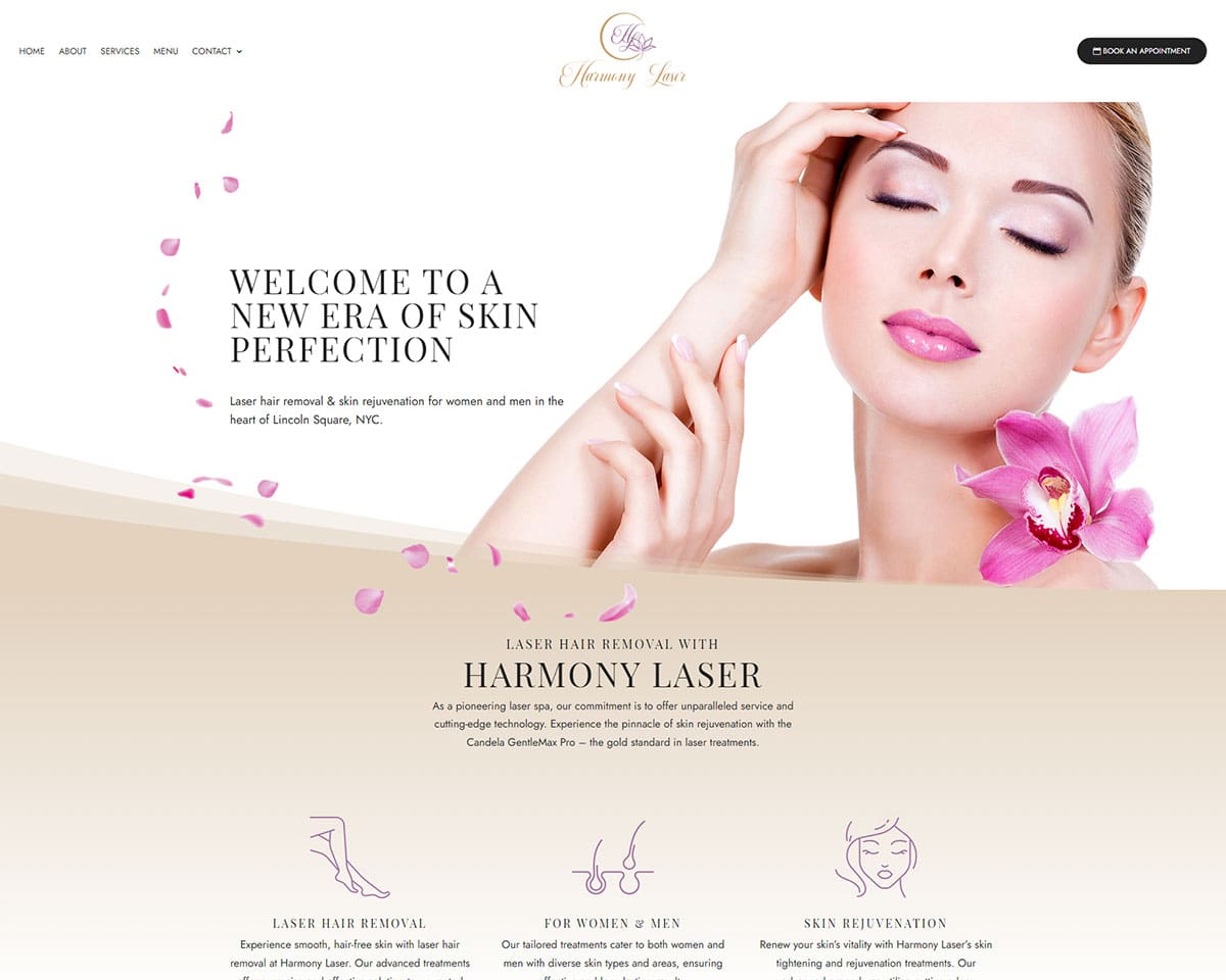 Website Design Harmony Laser 3