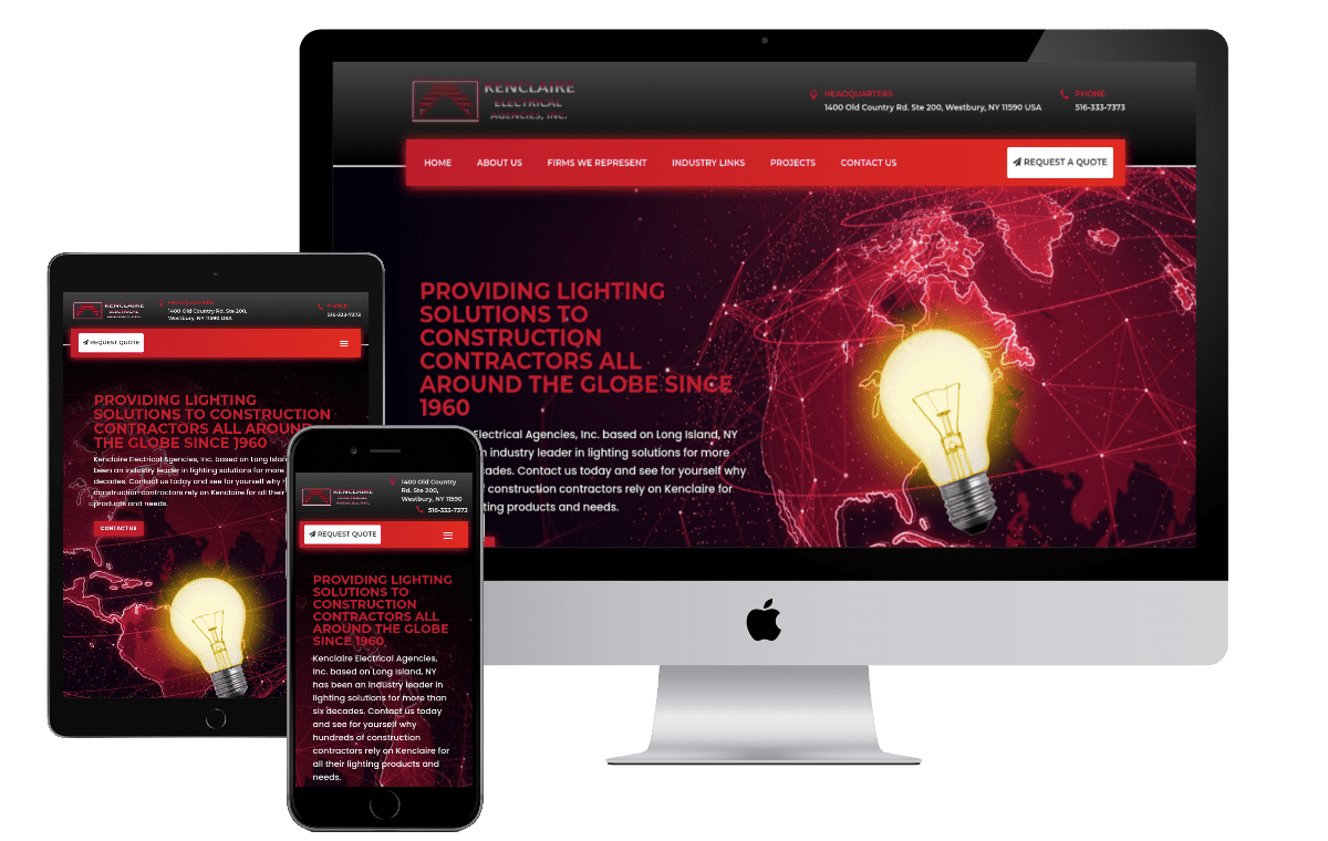 Website Design Kenclaire Electrical Agencies 1