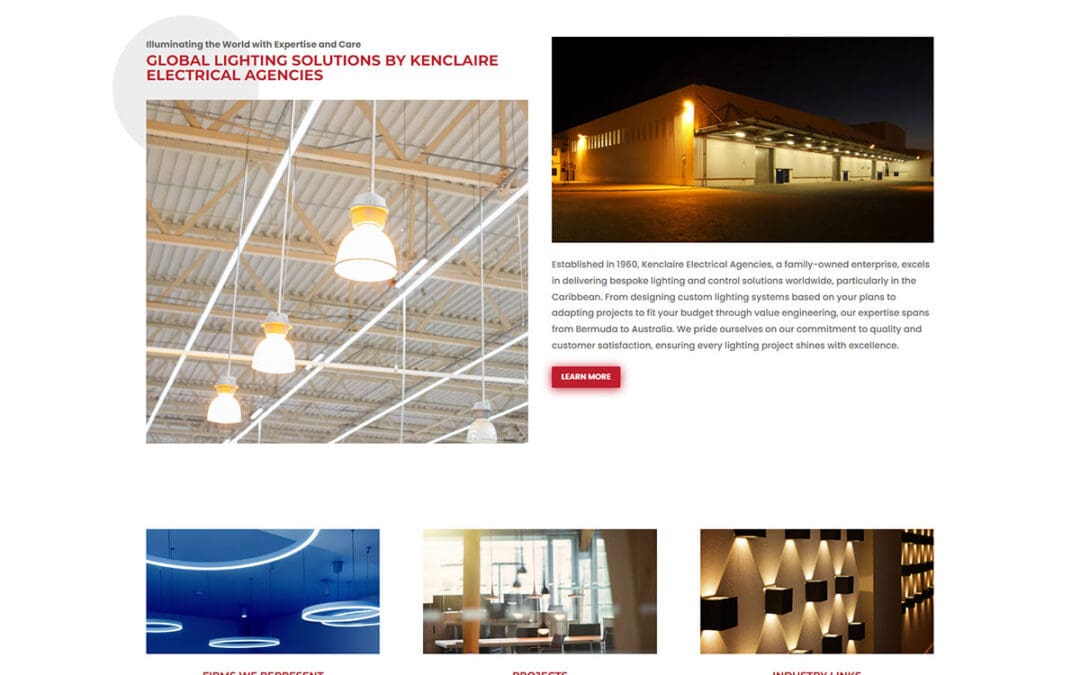 Website Design Kenclaire Electrical Agencies 2
