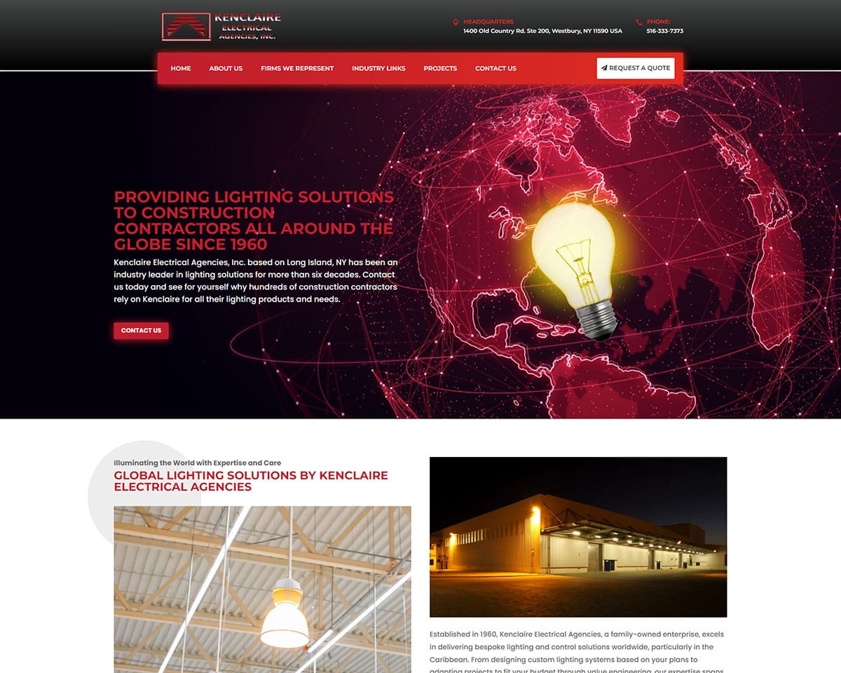 Website Design Kenclaire Electrical Agencies 3