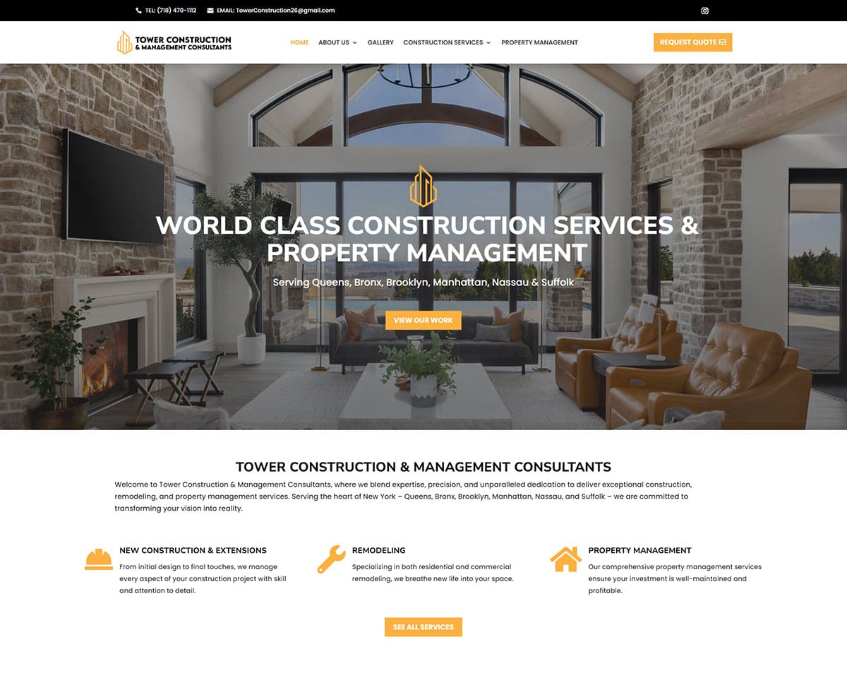 Website Design Tower Construction Ny 3