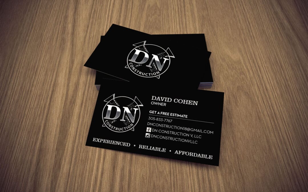 Construction Company Business Card