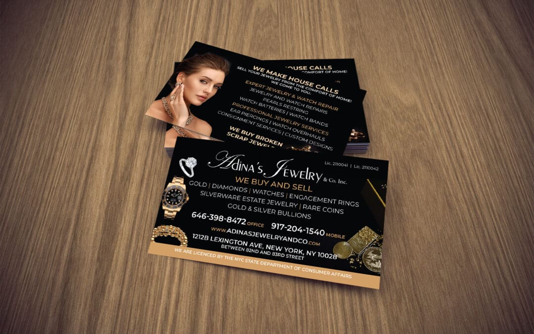 Jewelry Store Business Card