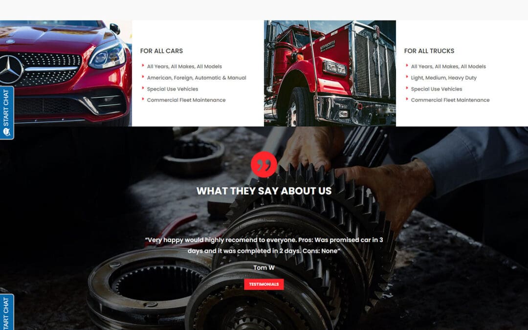 Auto Repair Website