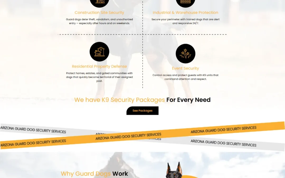 Website Design | Arizona Guard Dog Security Services