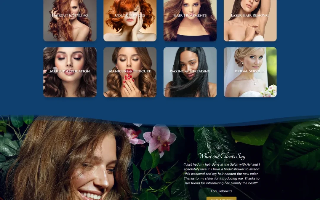 Website Design | Avi's Organic Salon