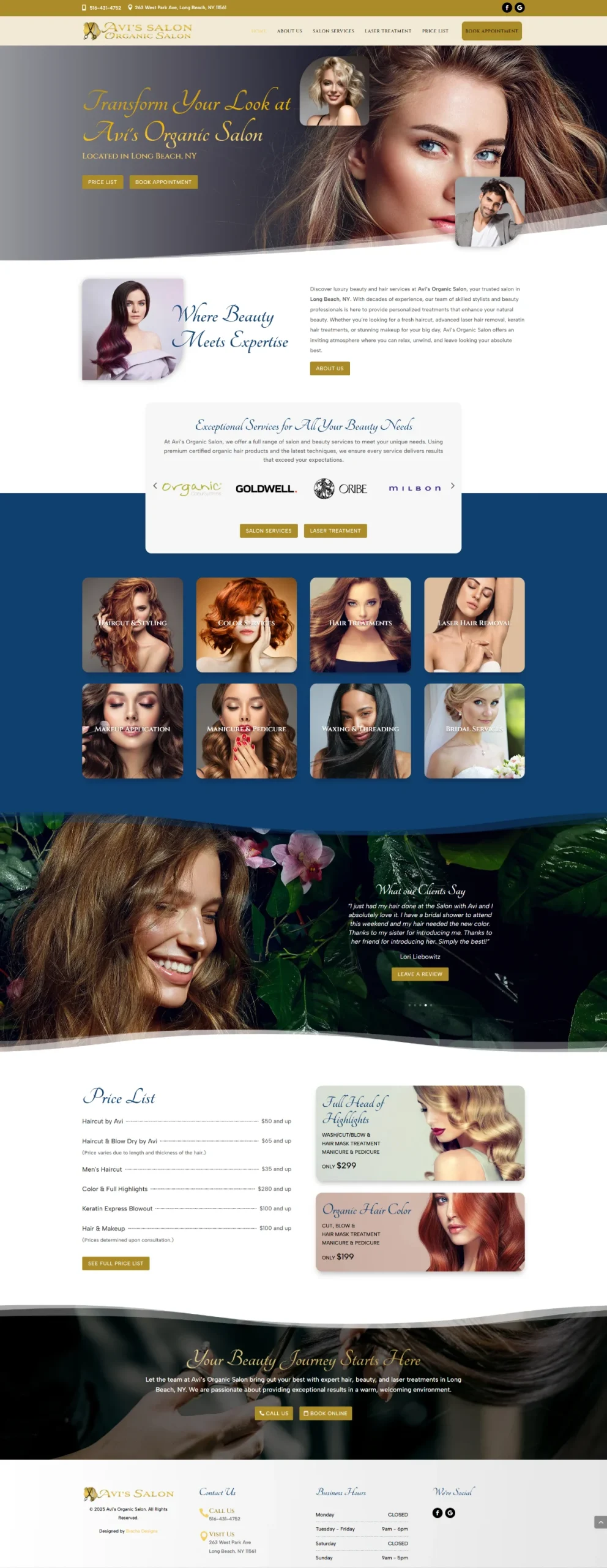 Salon Website