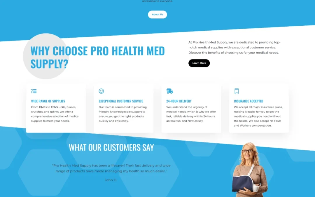 Medical Supply Website