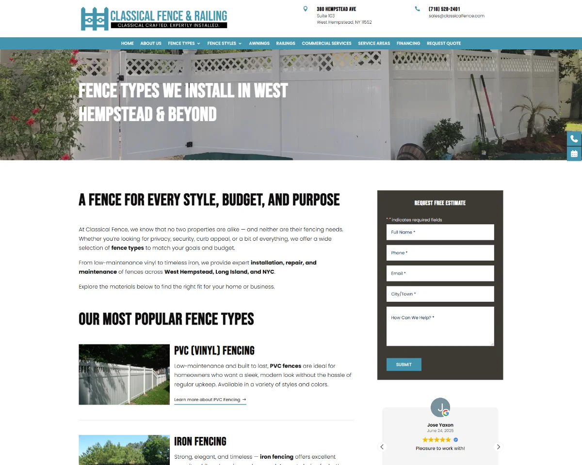 Website Design Classical Fence Railing 4 Website Design Classical Fence Railing 4