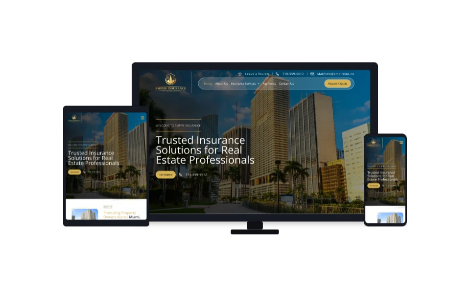 Website Design Empire Insurance 1 Website Design Empire Insurance 1