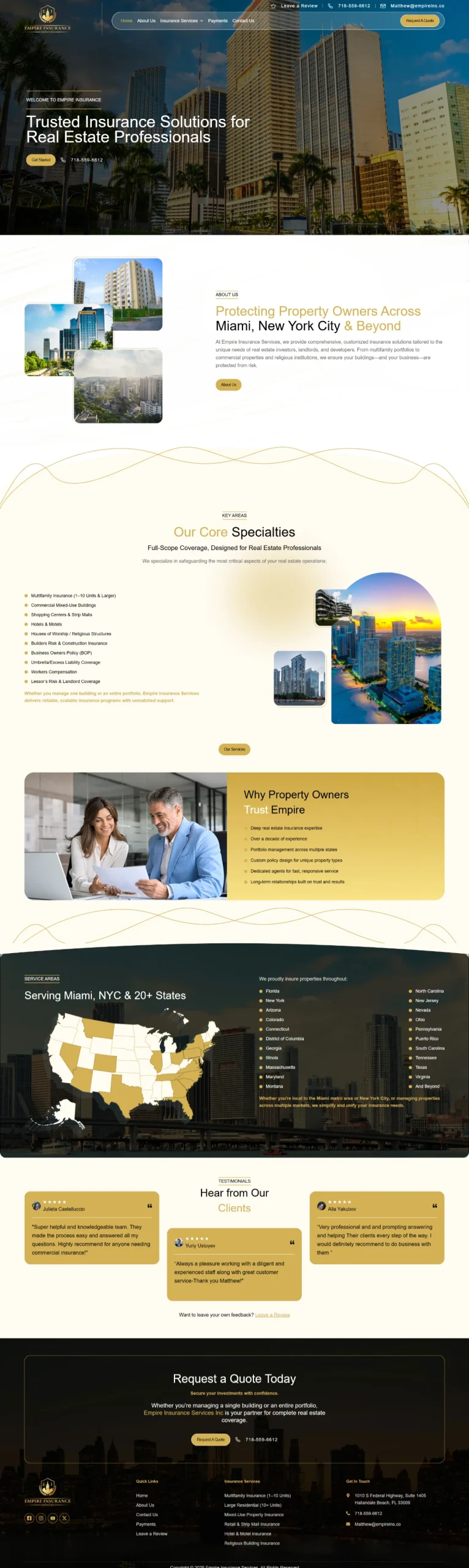 Insurance Agency Website