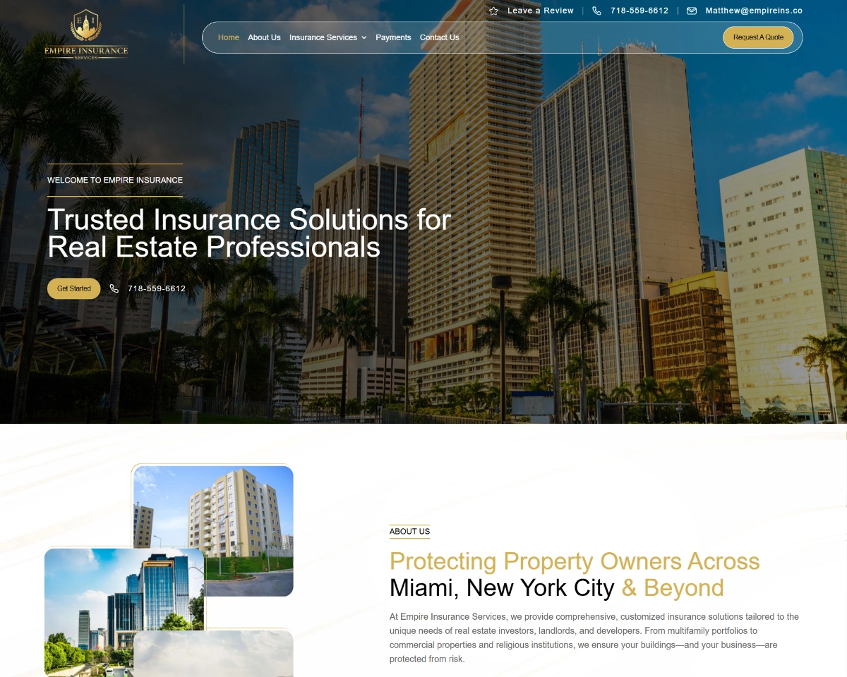 Website Design Empire Insurance 3 Website Design Empire Insurance 3