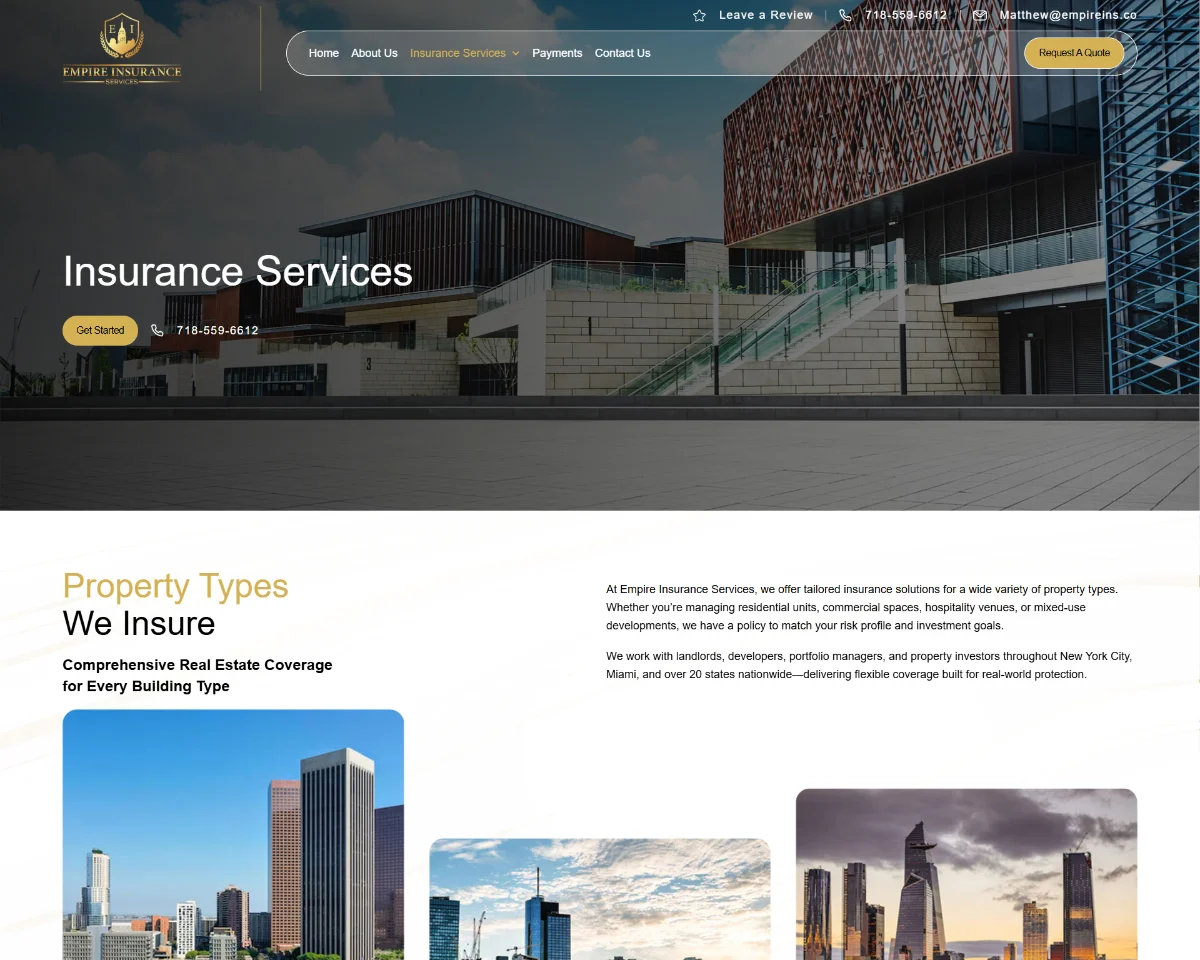 Website Design Empire Insurance 4 Website Design Empire Insurance 4