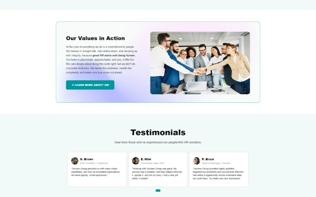 Website Design Gervino Group 2