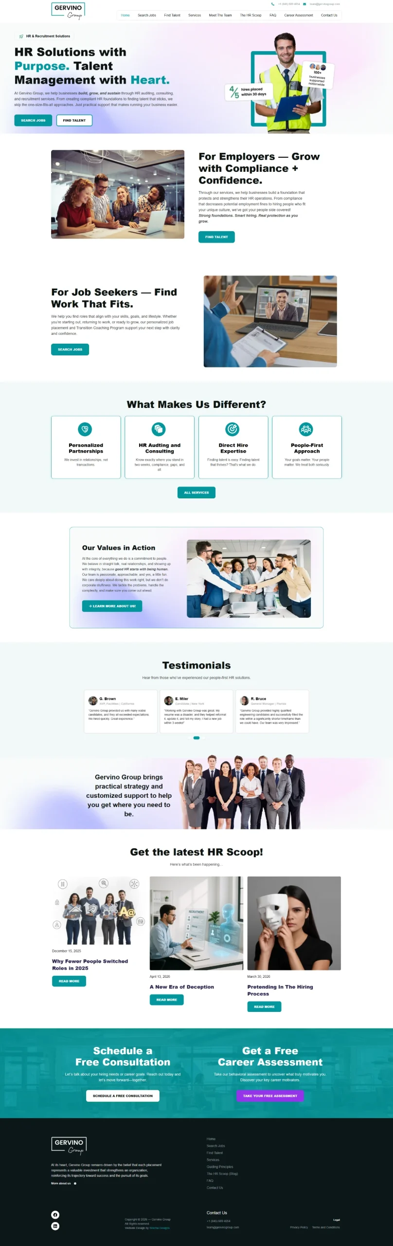 HR & Recruitment Firm Website