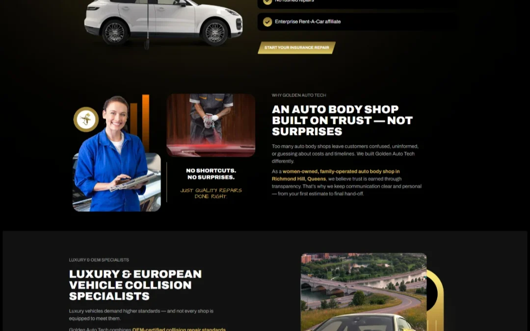 Website Design Golden Auto Tech 2