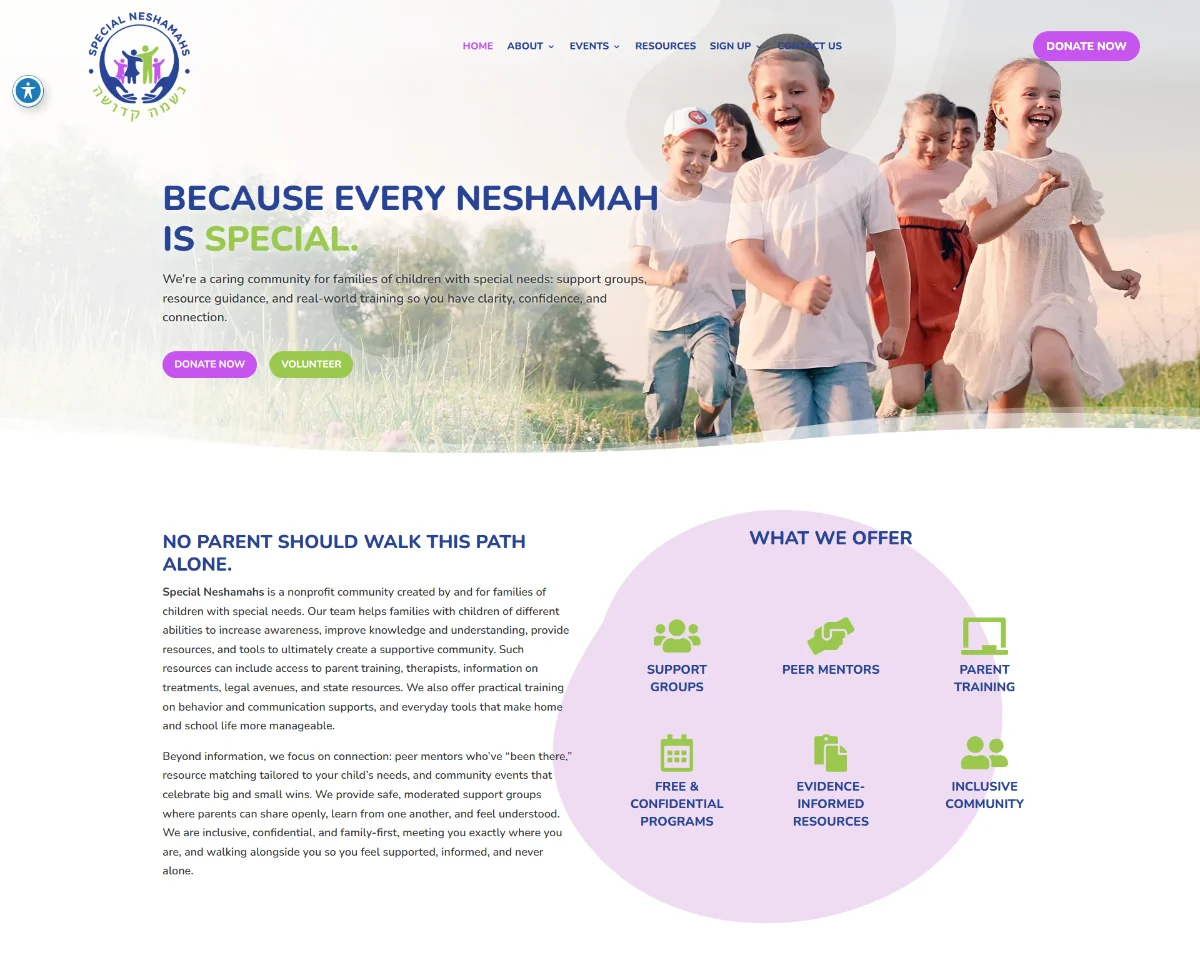 Website Design Special Neshamahs 3 Website Design Special Neshamahs 3