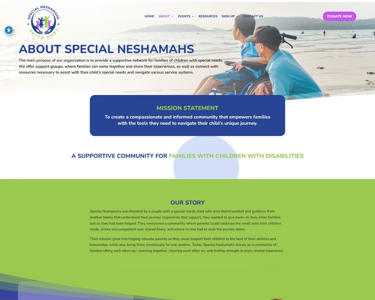 Website Design Special Neshamahs 4 Website Design Special Neshamahs 4