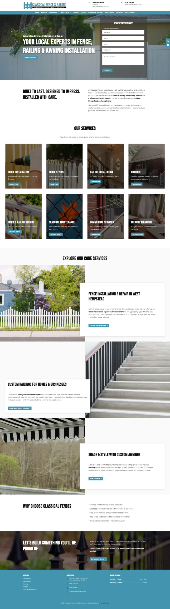 Fence Company Website
