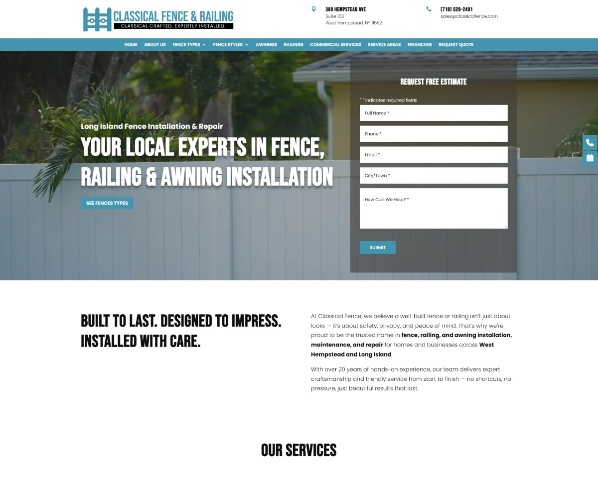 Website Desing Classical Fence Railing 3 Website Desing Classical Fence Railing 3